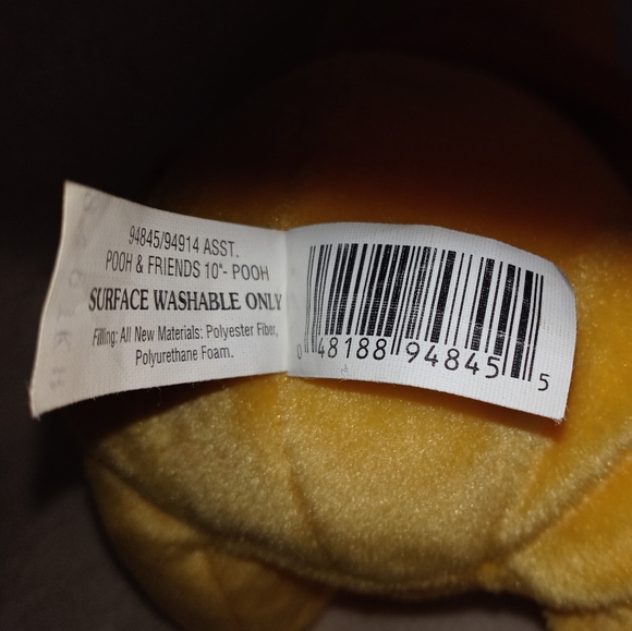 10" Plush Winnie the Pooh. Very good condition. Make an offer or bundle. - Picture 4 of 4